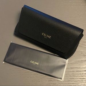 NEW CELINE SUNGLASSES EYEGLASSES CASE BLACK NO BOX